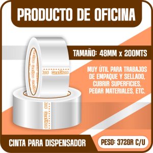 Cinta Transparente 200 Mts Grafitos