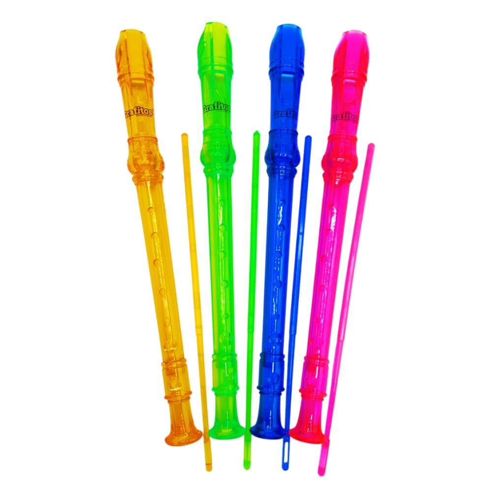 Flauta Dulce Traslucida Grafitos