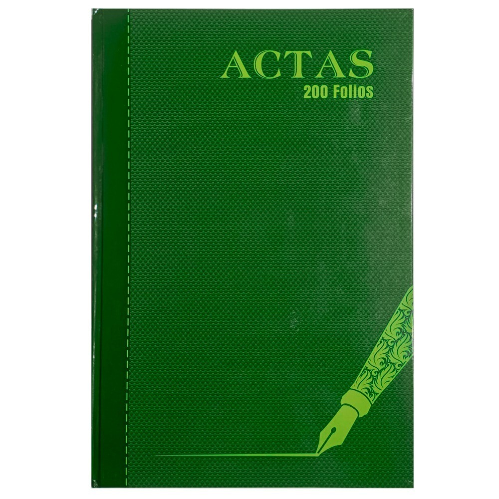 Libro de actas pasta dura 200 folios nika - Suescun