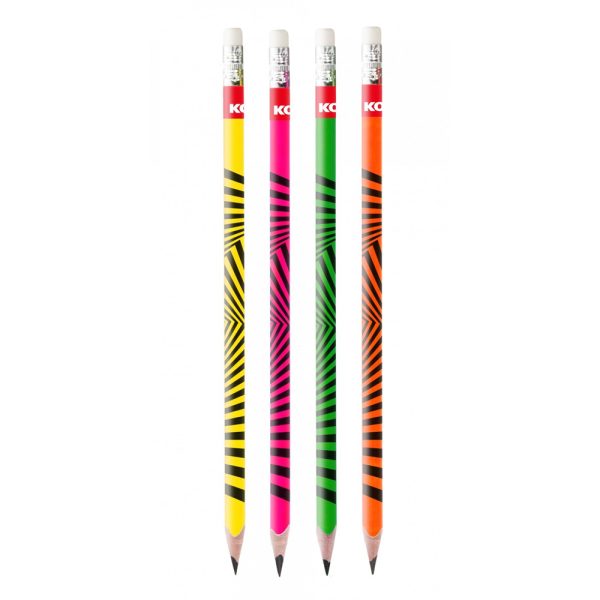 Lápiz Grafito Triangular 2HB Kores Neón - Imagen 2