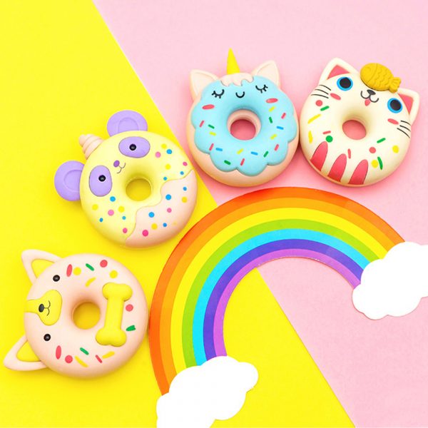 Borrador Dona Grande Kawaii Unicornio - Imagen 4