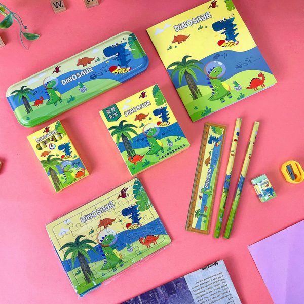 Kit Escolar Infantil Dinosaurio - Imagen 2
