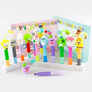 Set resaltadores Kawaii 2 en 1