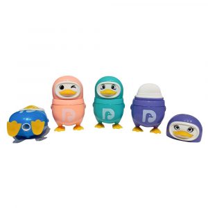 Sacapuntas con borrador pingüino kawaii