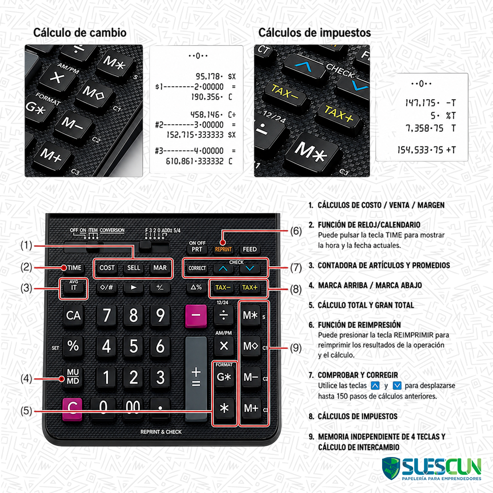 Calculadora Casio HR-100RC