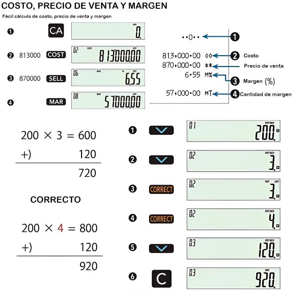 Calculadora Casio HR-100RC - Imagen 3