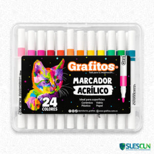 Marcadores Acrílicos Grafitos X24