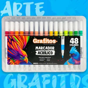 Marcadores Acrílicos Grafitos X48