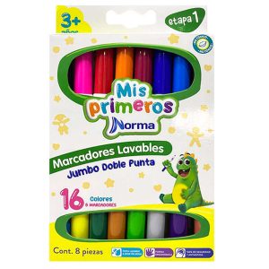 Marcadores doble punta norma gigantes