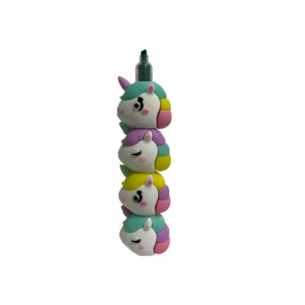 Set Resaltador De Unicornio x5 Kawaii - Imagen 2