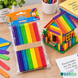 Palos de Madera Grande de Colores