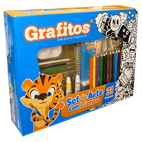 Set de arte con lienzo de 31 piezas - Imagen 4