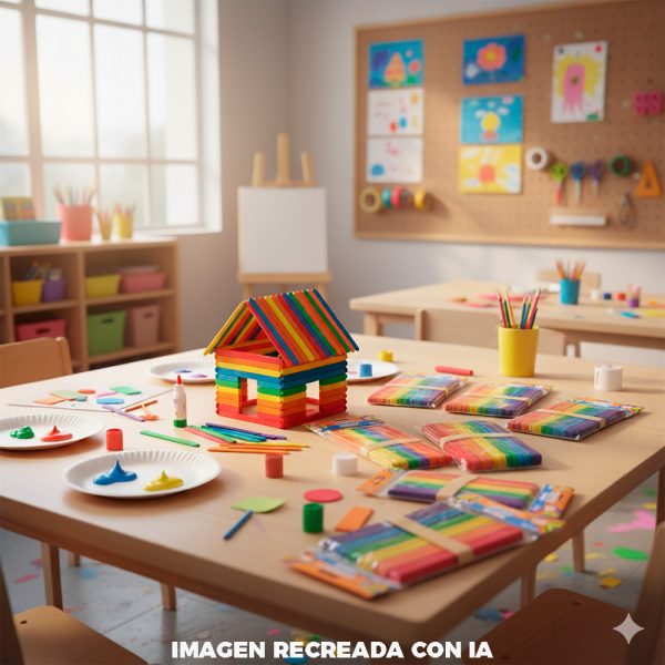 Palos de Madera Grande de Colores - Imagen 2