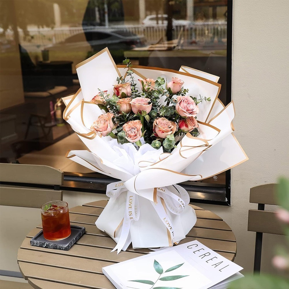 Papel Coreano Marco Dorado Paquete x 20 und - Imagen 2