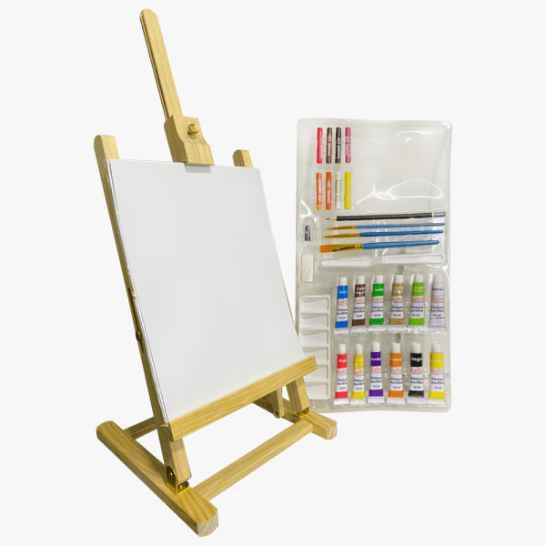 Set De Arte Con Caballete De 39 Piezas - Imagen 2