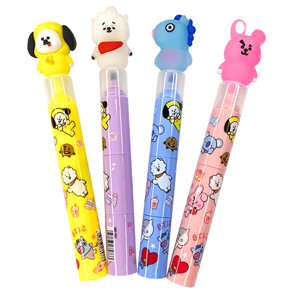 Resaltadores Perritos Fluorescentes Kawaii