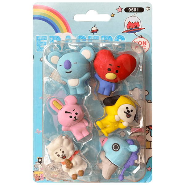 Set Borradores Kawaii Muñecos