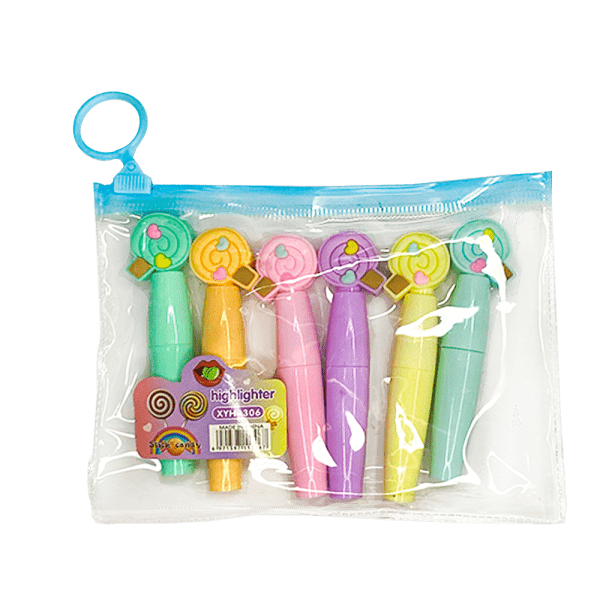 Set Resaltador Kawaii Colombina Pastel