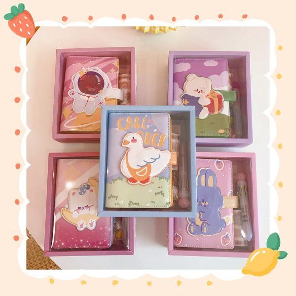 Set De Agendas Kawaii Motivos Adorables - Imagen 2