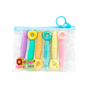 Set Resaltador Kawaii Dona Pasteles