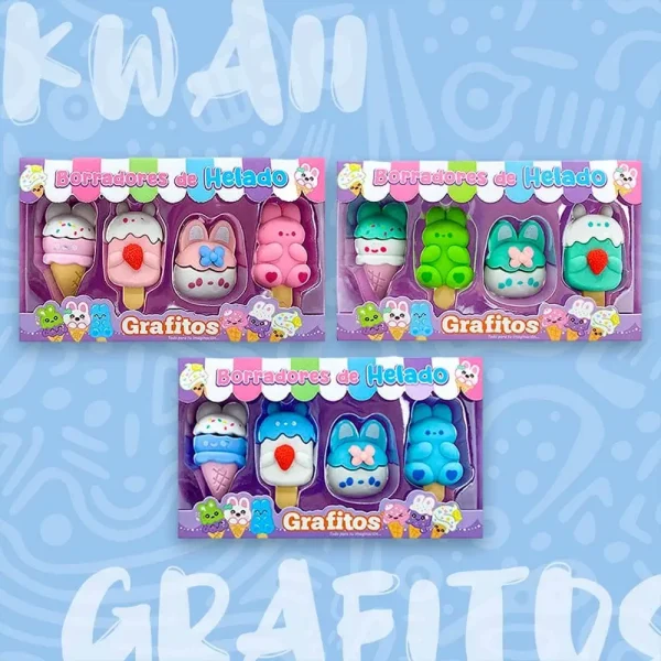 Borradores Grafitos Kawaii De Helado