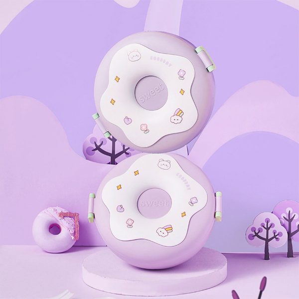 Portacomida Kawaii Dona Con Cubiertos - Imagen 3
