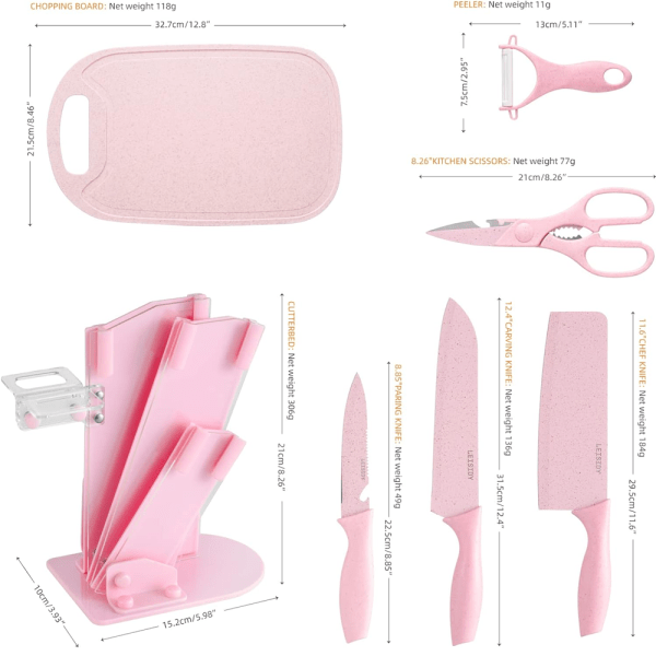 Set De Cuchillos De Cocina x7 Piezas - Imagen 2
