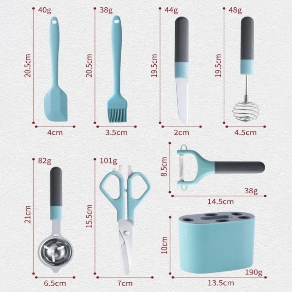 Set De Utensilios Para Cocina x8 - Imagen 2