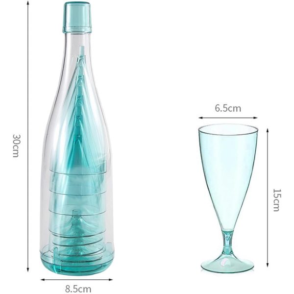 Set De Copas x6 Con Botella - Imagen 2
