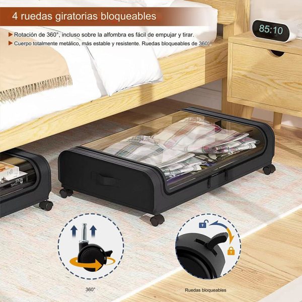 Organizador De Ropa Con Ruedas - Imagen 4