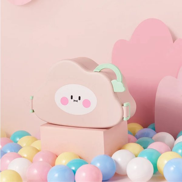 Portacomida Kawaii Nube 3 Espacios - Imagen 3