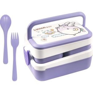 Portacomida Kawaii Unicornio 3 Piezas