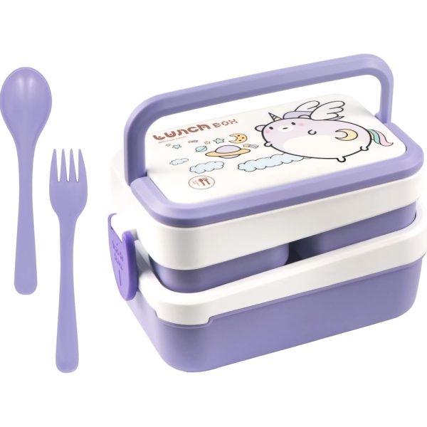 Portacomida Kawaii Unicornio 3 Piezas