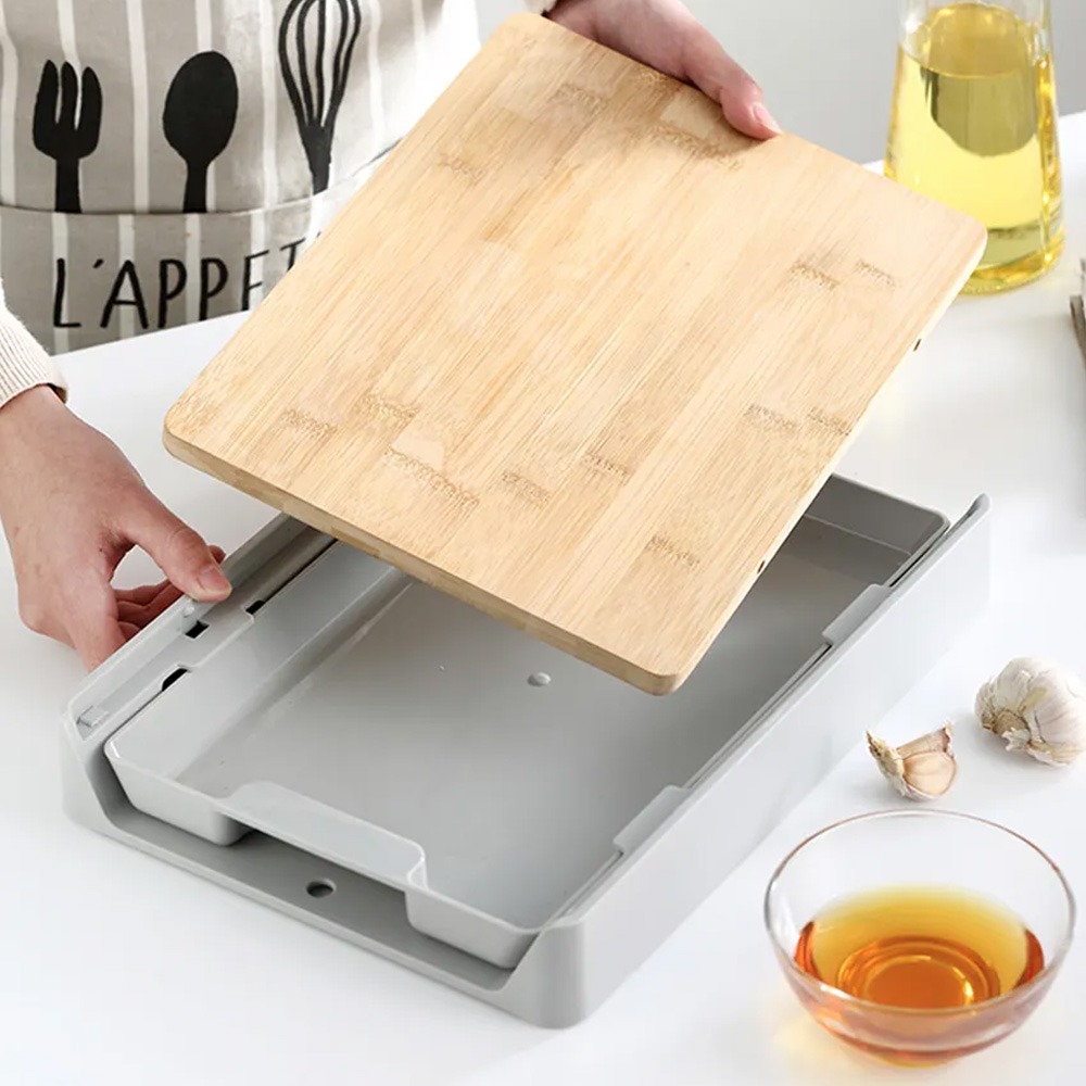 Tabla De Cocina Para Picar Con Bandeja - Imagen 4
