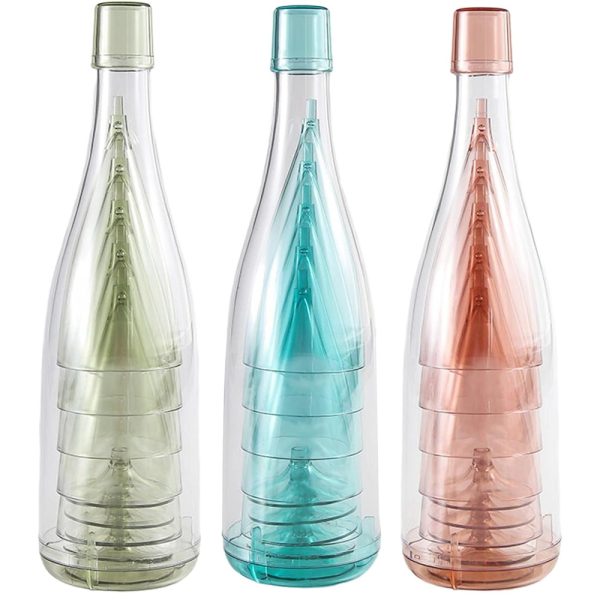 Set De Copas x6 Con Botella