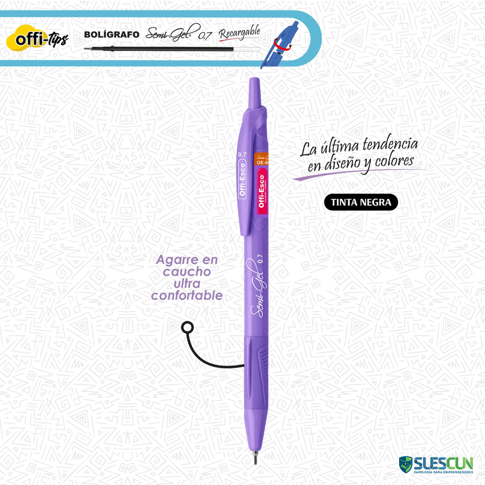 Bolígrafo Semi Gel Offi Esco OE-055F - Imagen 2
