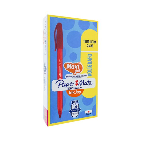 Lapicero Kilométrico Maxi Gel Tapa 0,7 Rojo - Imagen 2