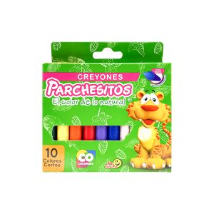 Creyones Cortos Parchesitos x10