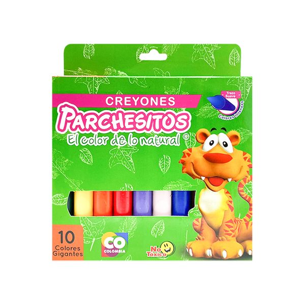 Creyones Parchesitos Gigantes x10