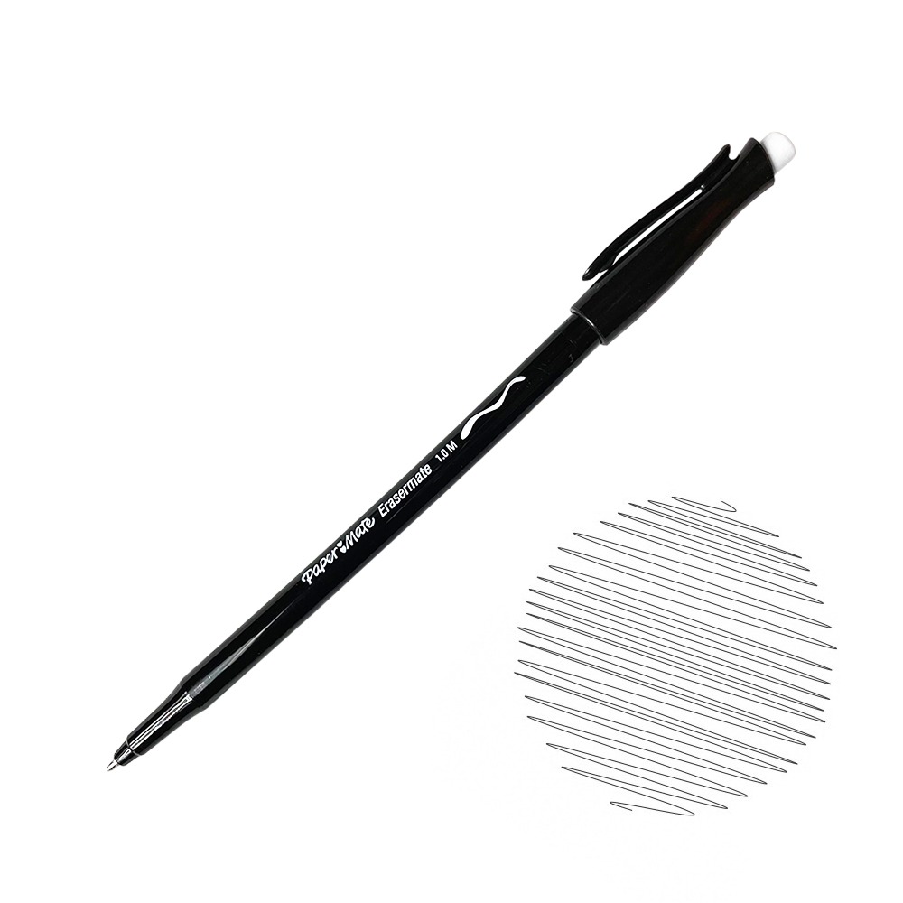Lapicero Kilométrico Borrable Negro
