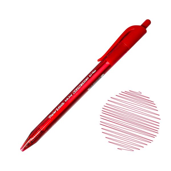 Lapicero Kilométrico Retráctil 0,7 Rojo