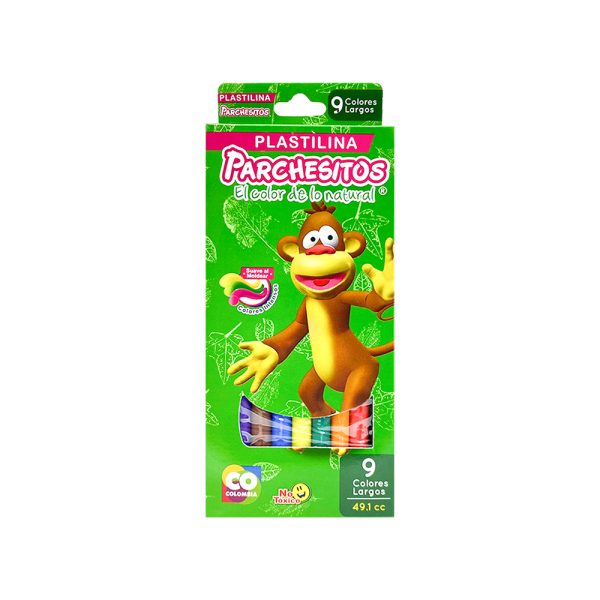 Plastilina Larga Parchesitos x9