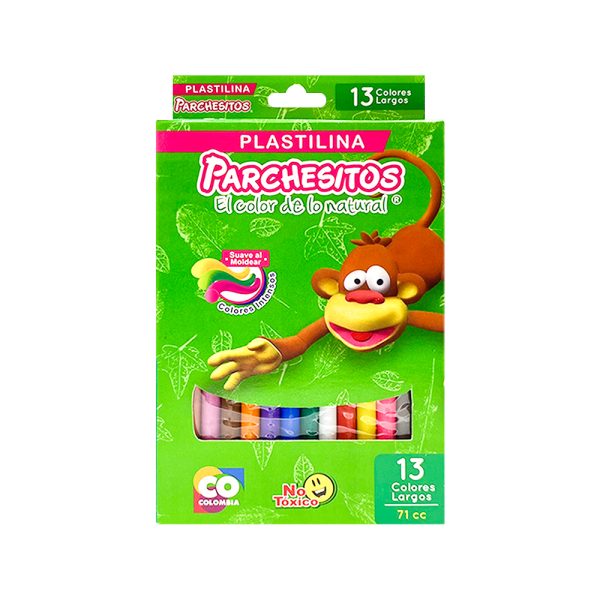 Plastilina Parchesitos Larga x13