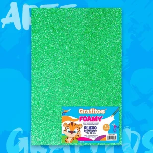 Fommy Lamina Grafitos Escarchado Verde Ne?n
