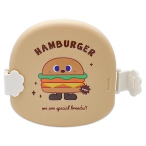 Portacomida Kawaii Hamburguesa De 3 Espacios