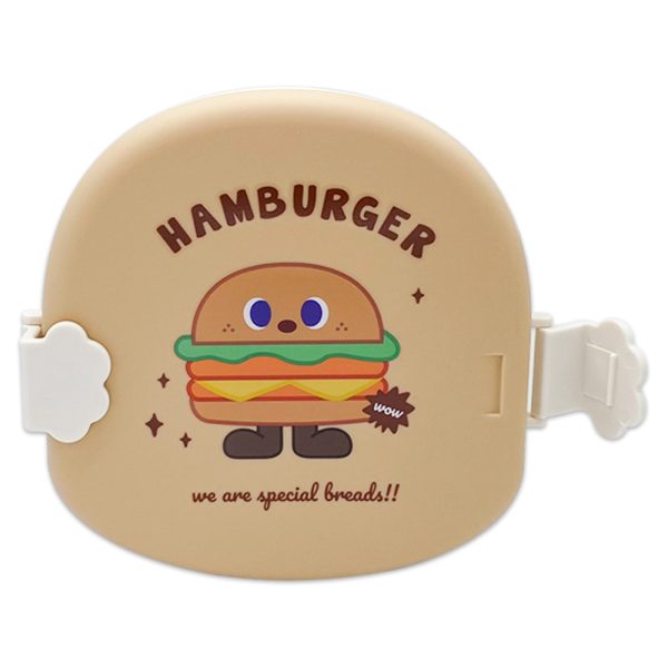 Portacomida Kawaii Hamburguesa De 3 Espacios