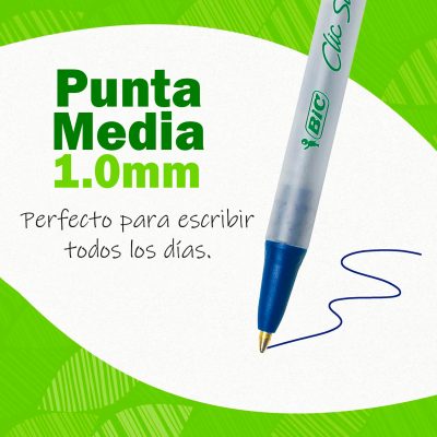 punta del boligrafo bic ecolutions