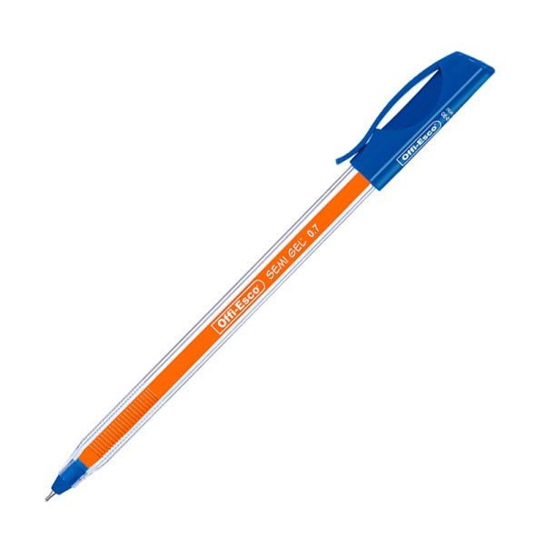 Bolígrafo Offi Esco OE-071F Azul Caja x12