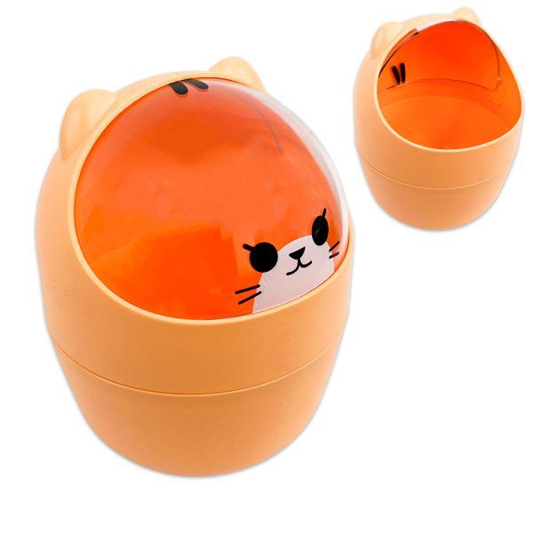 Basurero Mini Kawaii Motivo Caritas De Animales