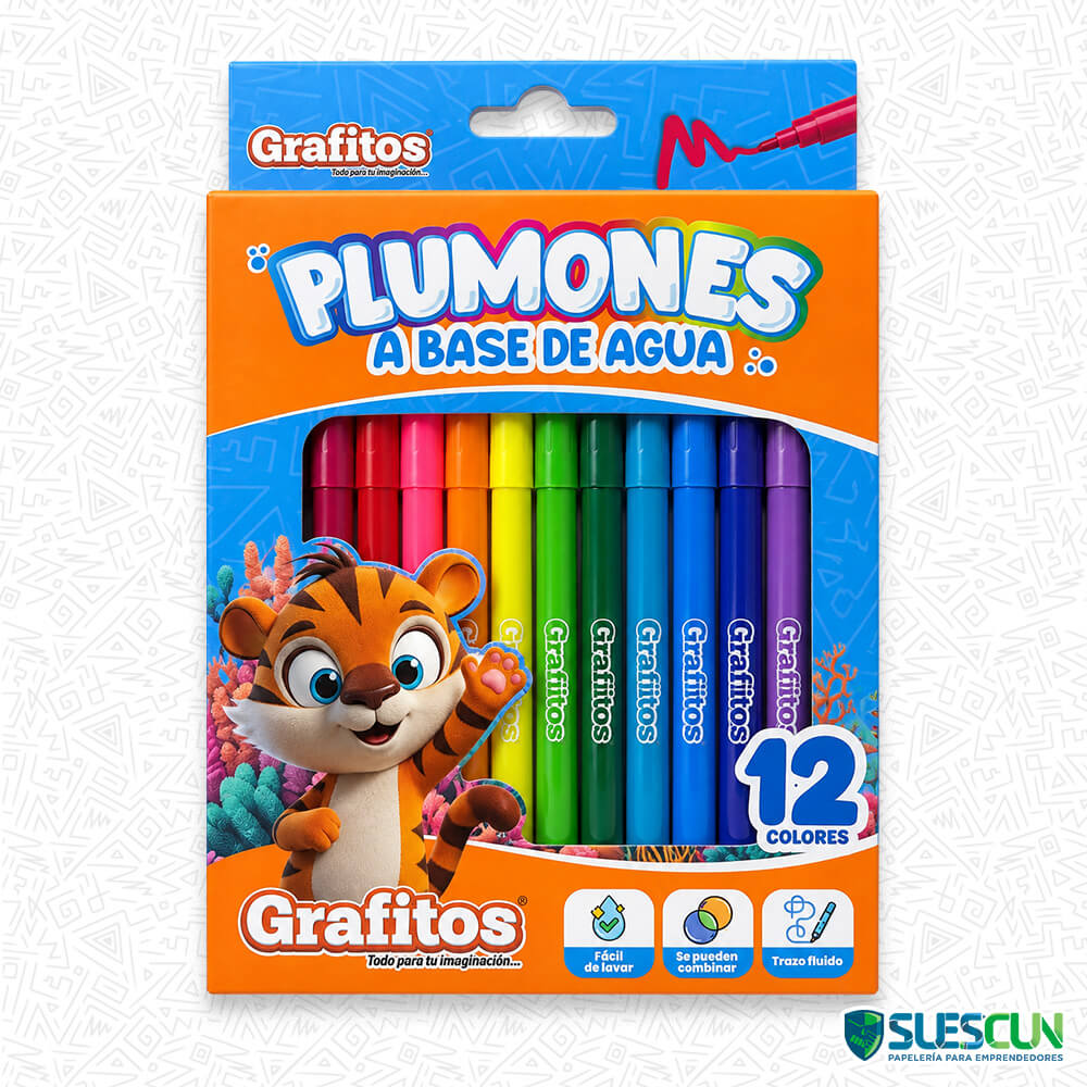 Plumones A Base De Agua Grafitos